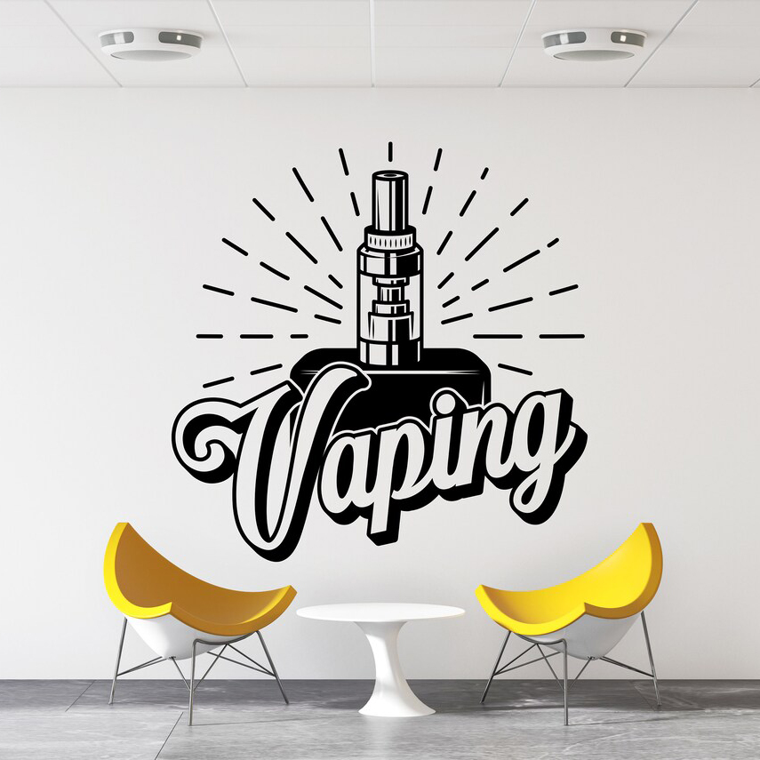 Vaping Store - Vape Shop Wandt attoo Fenster Aufkleber