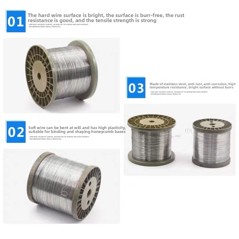 Stainless Wire Ss316 - 100 m/Los 0,1 mm 0,2 mm