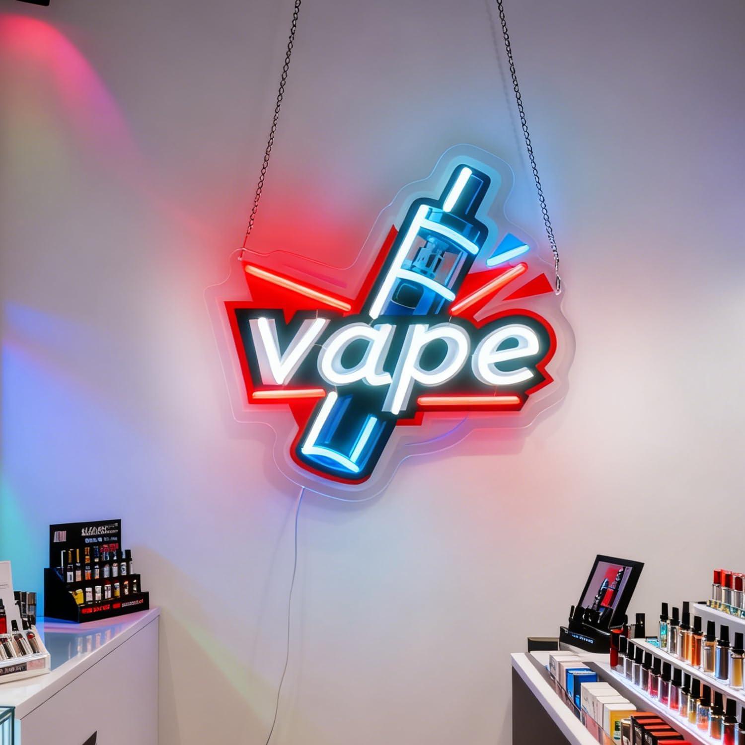 Vape Neon-Schild USB Dimmbares – Vaping Store Bewertung und Preis