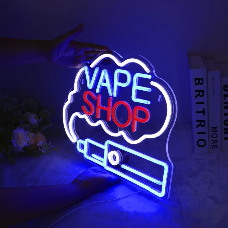 LED VAPE SHOP Smoke Neon Sign  – Vaping Store Bewertung und Preis
