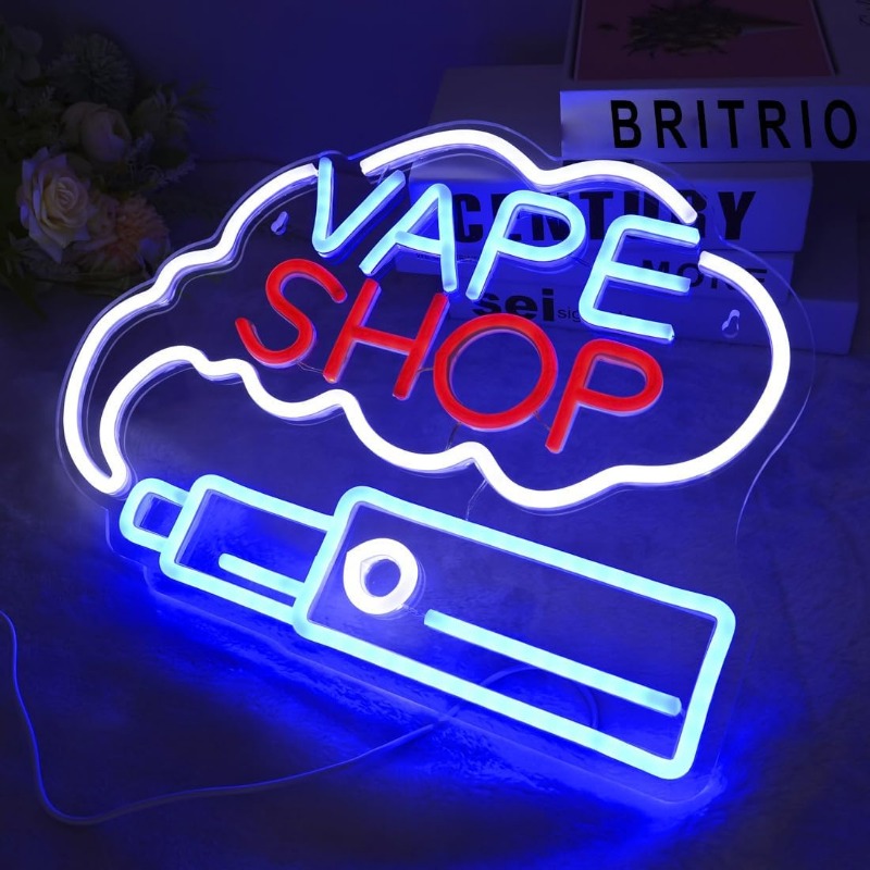 LED VAPE SHOP Smoke Neon Sign  – Vaping Store Bewertung und Preis