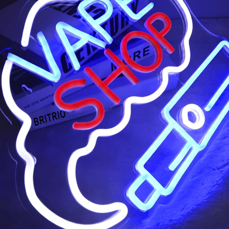 LED VAPE SHOP Smoke Neon Sign  – Vaping Store Bewertung und Preis